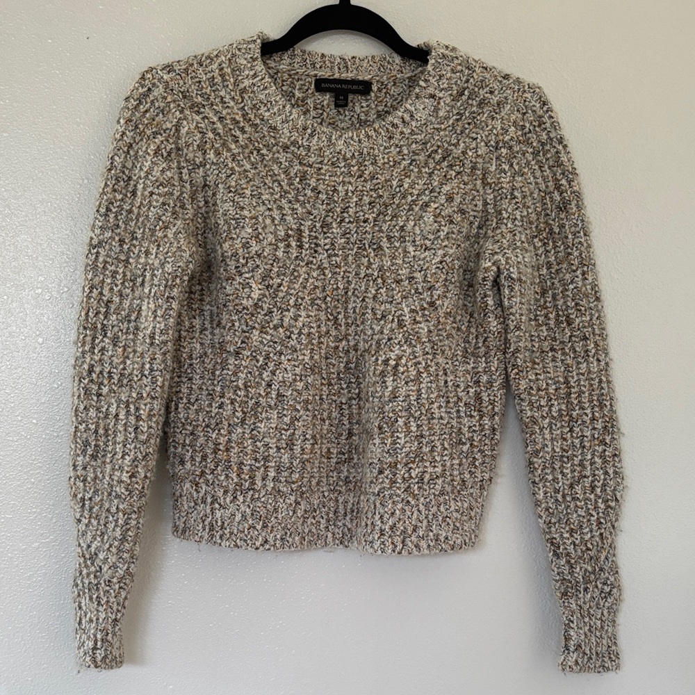 BANANA REPUBLIC Chunky Pointelle Knit Sweater